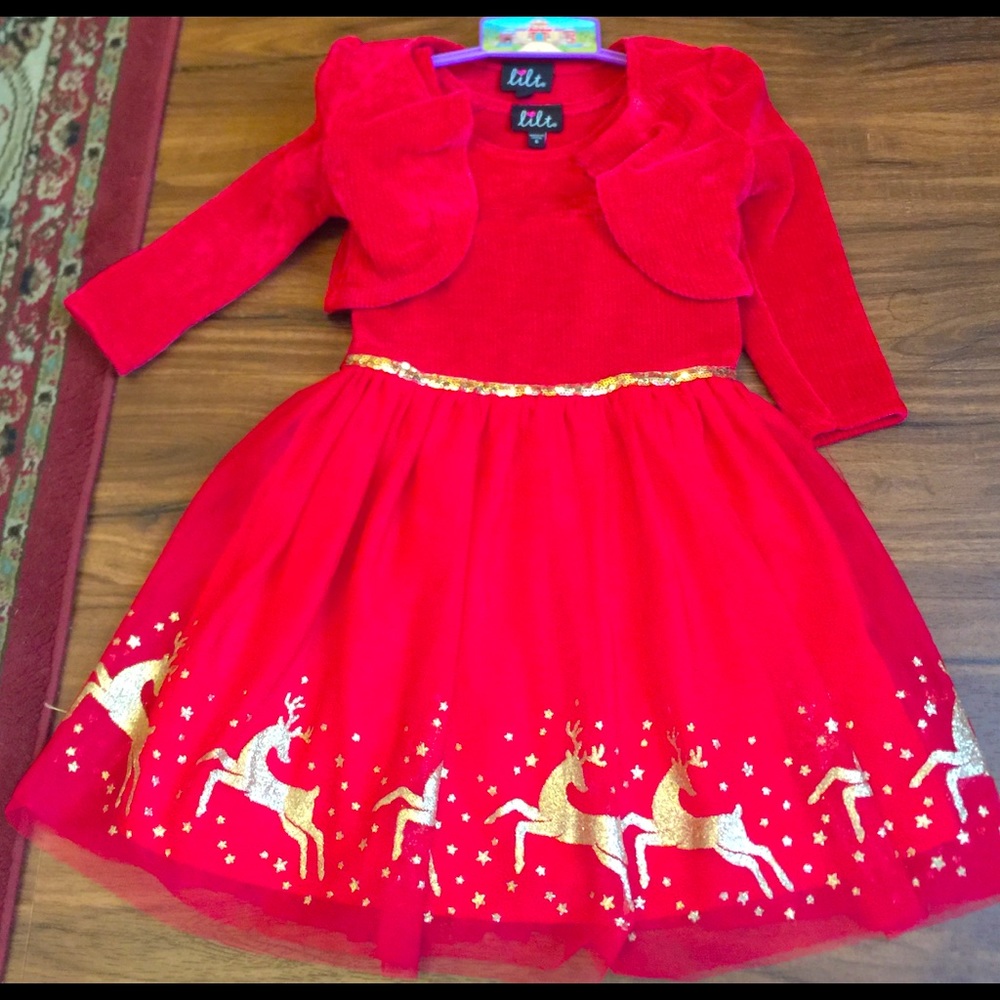 Christmas dress for girls size (5)